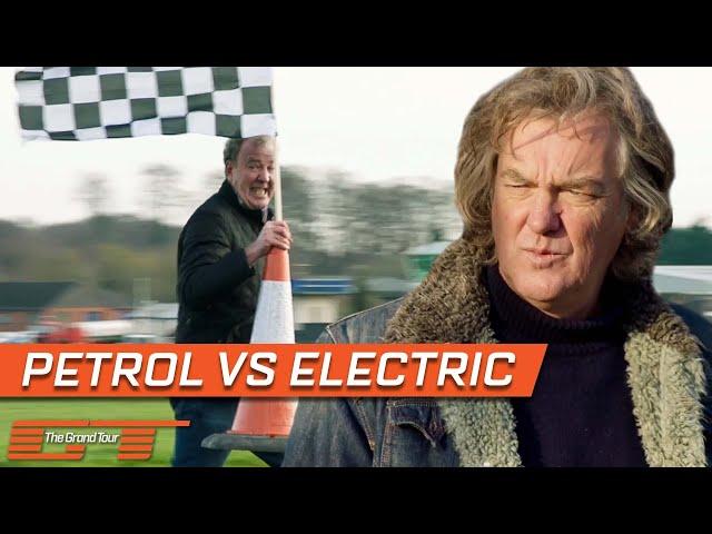 Jeremy Clarkson VS James May: Petrol VS Electric Cars | The Grand Tour