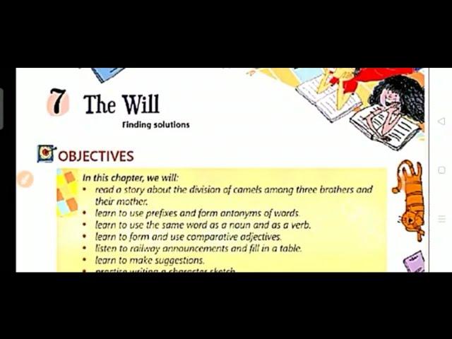 The will  || class -4 ch-7 || English alive course book || Explanation.