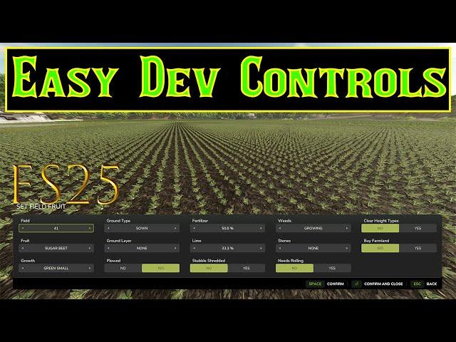 FS25 Easy Dev Controls is out and its Awesome!!!!! (PC Game Changer)