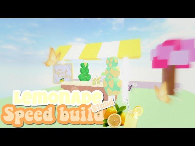 *SIMPLE* lemonade Stand Speed build Overlook bay 