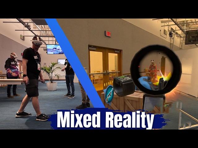 I turned an Office into a VR Battle Zone! (Mixed Reality Multiplayer with Meta Quest 3)