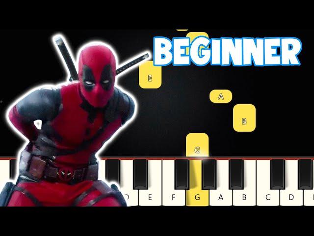 Bye Bye Bye Dance Song Deadpool | Beginner Piano Tutorial | Easy Piano