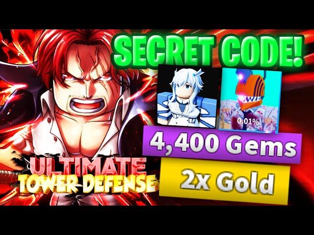 Ultimate Tower Defense SECRET GEMS CODE!