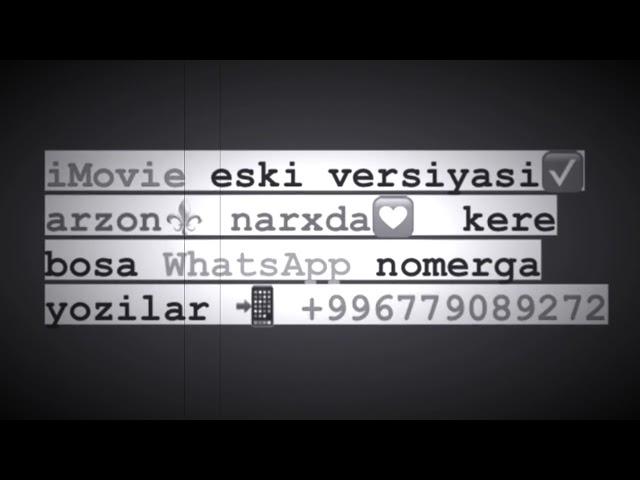 #imovie #uzbekistan eski imovie imovie eskisini yulash eski iMovie tortish iMovie 2.2.7 как скачать