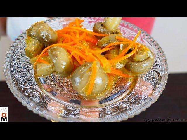 Pickled Champignons in 7 MINUTES (English Subtitles)