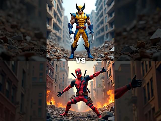 Deadpool vs Wolverine vs Thanos Creatures (Captain America, Ironman, Red Hulk, Superman, Batman)