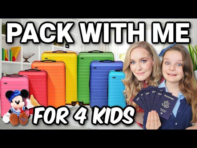 PACK WITH ME: DISNEYLAND PARIS & LONDON! Kids Airplane ACTIVITIES & SNACKS