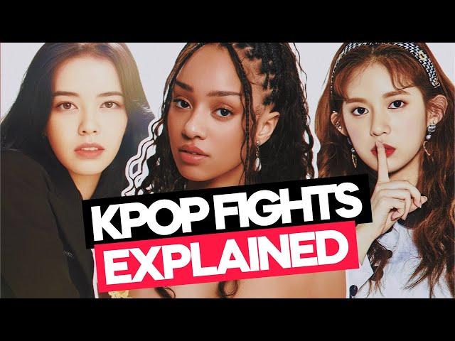 recent kpop FIGHTS explained (blackswan, katseye, momoland)