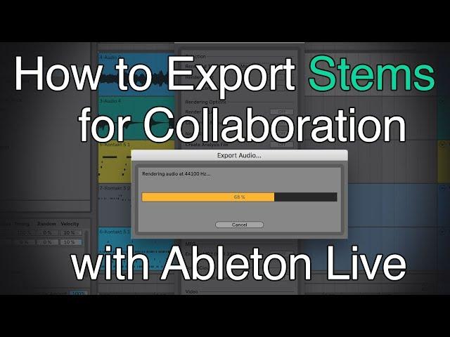 How to Export Stems for Collaboration Ableton Live