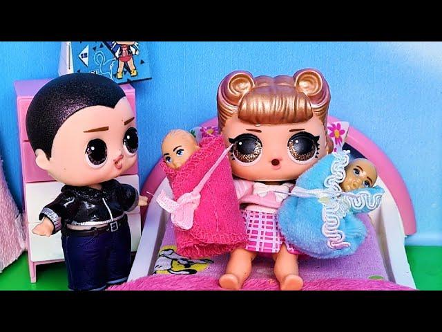 PREGNANT BRIDE LOL THE STORY of the birth of a baby from 3 episodes Dolls LOL surprise of cartoons