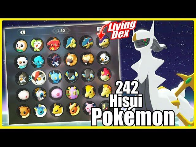 Cómo Capturar los 242 Pokémon De Hisui en Leyendas Arceus - Full Living Dex