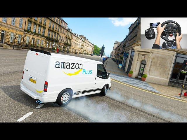 Amazon One Day Shipping | Forza horizon 4 | Ford Transit | Logitech g29 gameplay