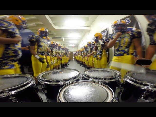 LT Drumline Football Team March Out Tenor Cam