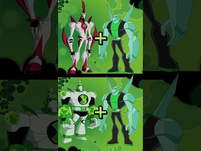 Waybig Fusions vs Atomix Fusions (Omniverse Art) #ben10 #cartoon #viral #shorts