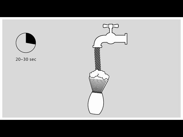 How to clean a shaving brush (MÜHLE Shaving tutorial)