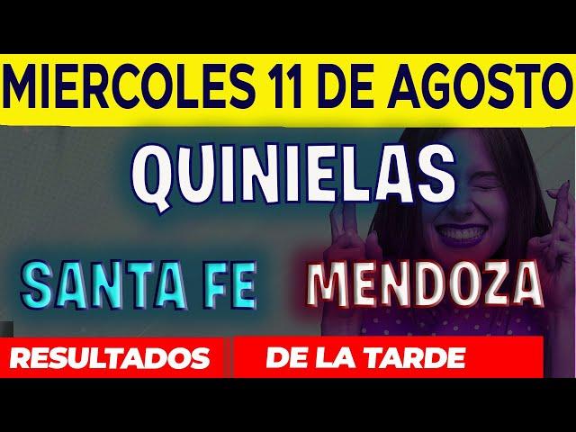 Resultados Quinielas Vespertinas de Santa Fe y Mendoza, Miércoles 11 de Agosto