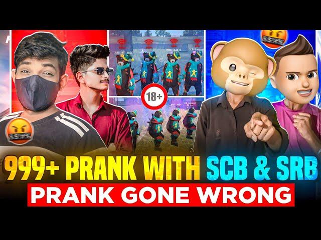 999+ PRANK WITH SRB & SCB PRANK GONE WRONG  TELUGU FREEFIRE INDIA 