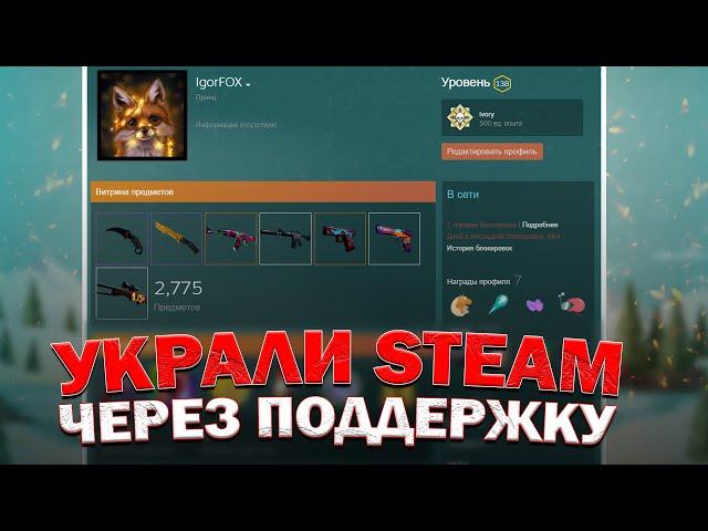 УКРАЛИ АККАУНТ STEAM ЧЕРЕЗ ПОДДЕРЖКУ! КАК У МЕНЯ УКРАЛИ СТИМ, А ПОТОМ Я ЕГО ВОССТАНОВИЛ!