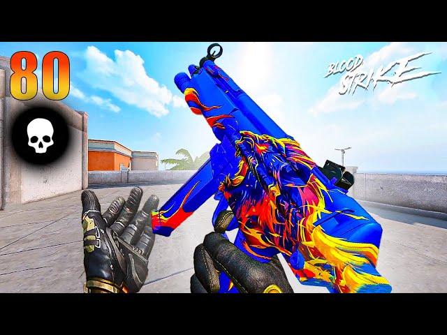 NEW *MP5 LIONHEART* - 80 KILLS INSANE RANKED BLOOD STRIKE GAMEPLAY 4k