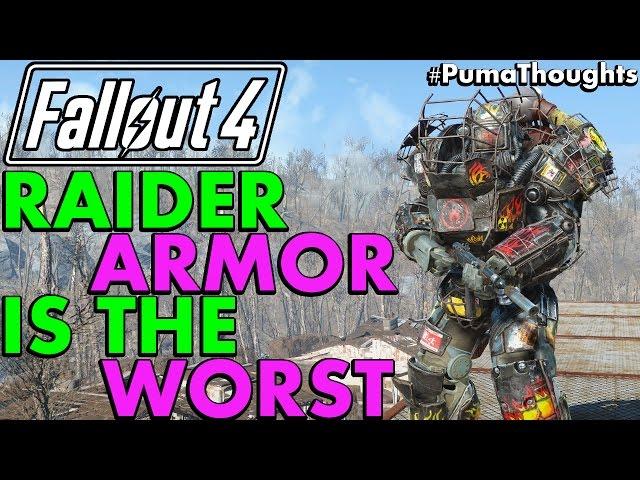 A Missed Opportunity - Fallout 4's Raider Power Armor is the Worst! #PumaThoughts