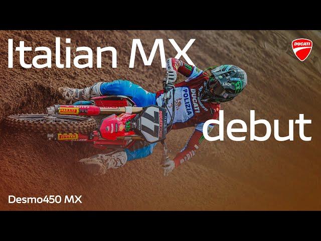 The debut of Ducati Desmo450 MX in the 2024 Italian Motocross Championship