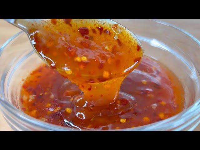 Beste hausgemachte süße Chilisauce: Fertig in 3 Minuten! Supereinfaches Rezept!