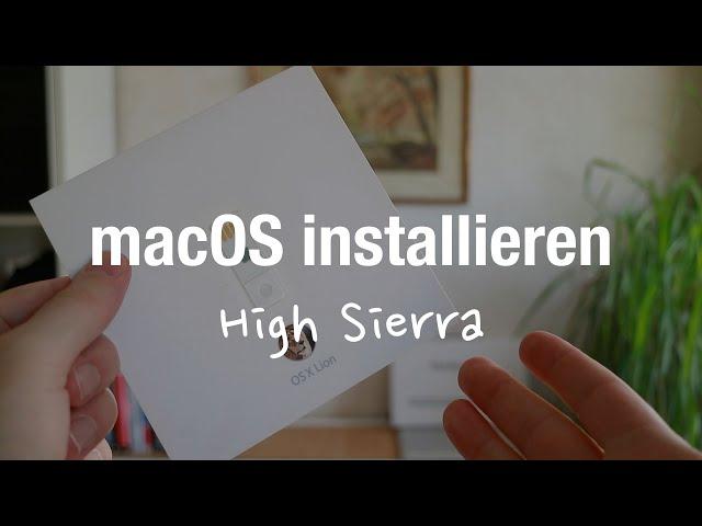 MacBook Pro mit bootfähigen USB-Stick neu installieren (macOS High Sierra APFS)