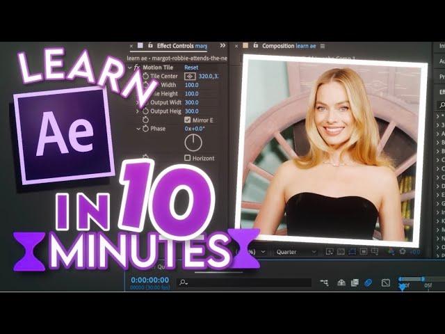 learn after effects in 10 minutes! (beginners guide for editors)