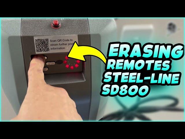 Securing Your Garage: Erasing Remotes on a Steel-Line SD800 (Quick & Easy!) - 74
