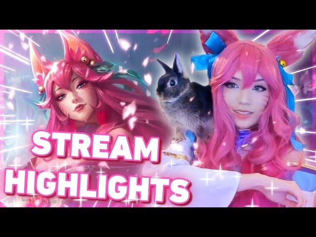 EMIRU  Spirit Blossom Ahri Cosplay  TWITCH HIGHLIGHTS 