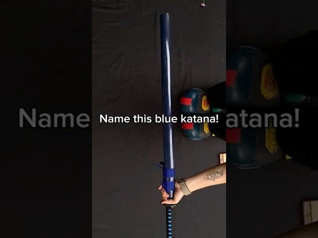 Name the Blue Japanese Katana #sword #unboxing #katana