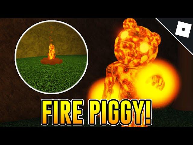 How to get the "FIRE PIGGY" BADGE & MORPH in INFECTEDDEVELOPER'S PIGGY RP | Roblox