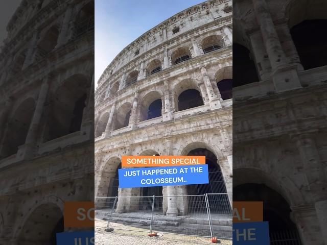 The gladiators were back at the Colosseum in Rome