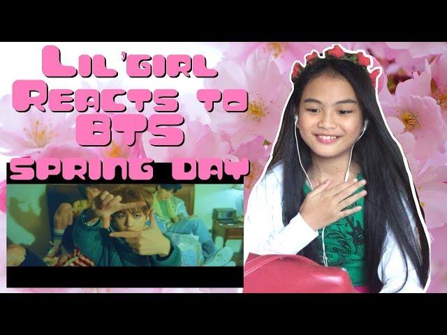 BTS Spring Day Mv (KID REACTION)