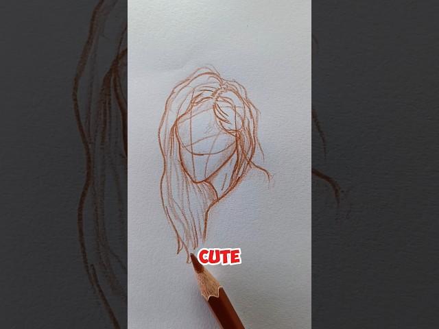  I Drew a Beautiful Feminine Face – You’ll Love the Details! #art #foryou #shorts #easydrawing