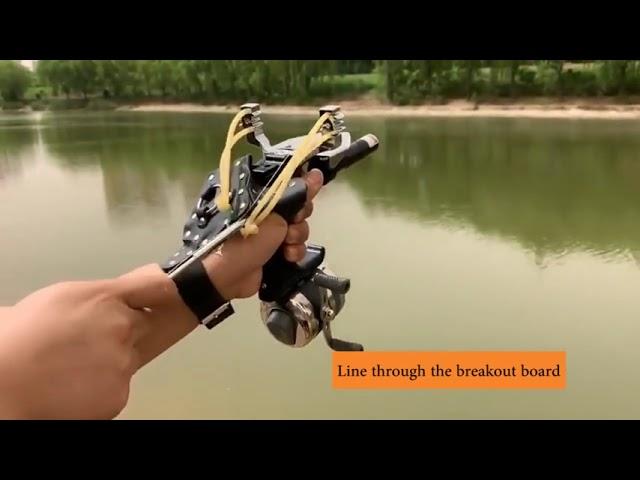 Pro Hunting Fishing Slingshot Heavy Duty High Velocity Catapult Laser Shoot Set