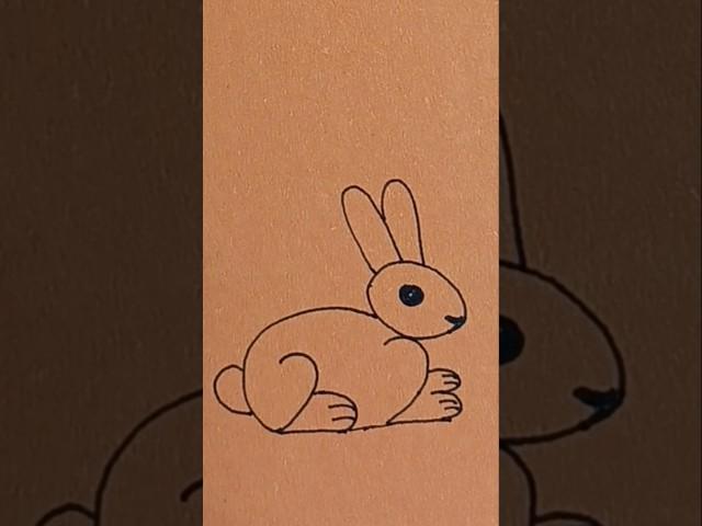 rabbit  drawing | easy rabbit drawing | how to draw | cute rabbit drawing  |