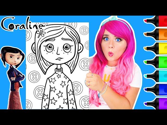 Coloring Coraline Halloween Coloring Page | Caliart Markers