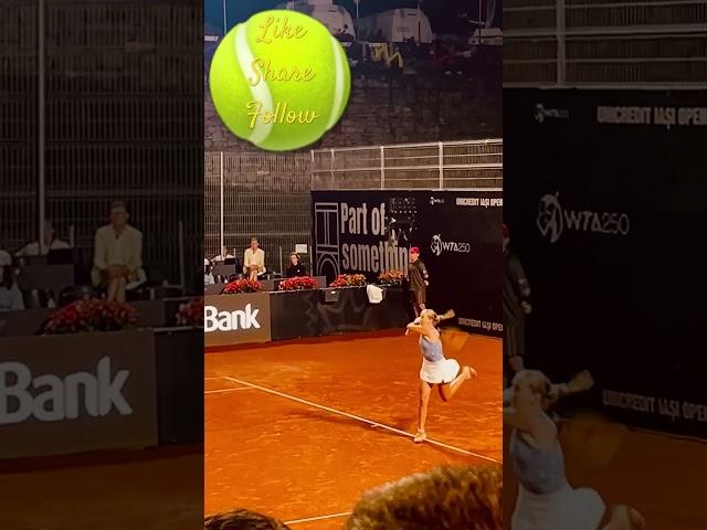 Mirra Andreeva Serve Final Wta 250 Iasi @WTA @UniCreditGroup