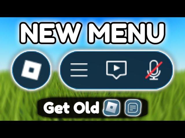 ROBLOX UPDATED THE MENU! (Get Old Menu Back)