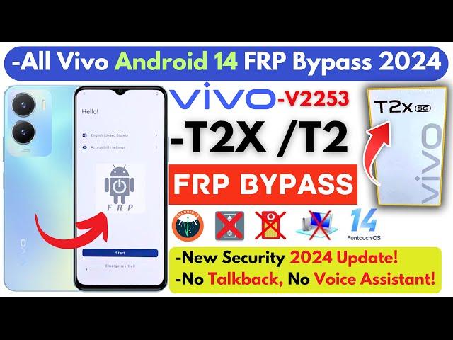 -All Vivo Frp Bypass 2024 Android 14 Without PC - Vivo T2X Frp Google Account -Vivo T2 Frp No Apps!