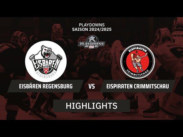 DEL2: Eispiraten Crimmitschau vs. Eisbären Regensburg I Highlights - Playdowns | SDTV Eishockey