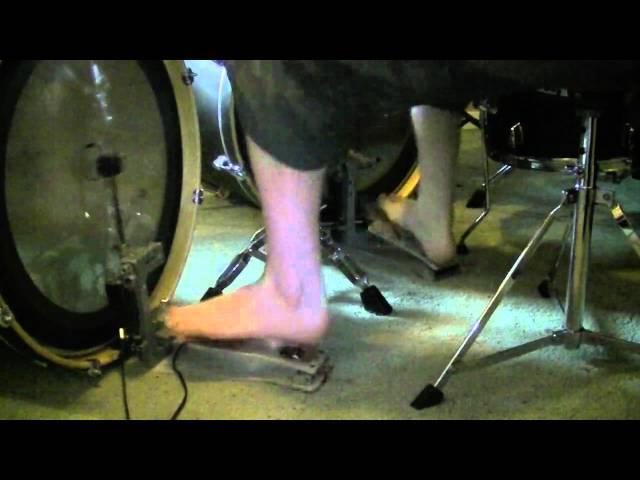 Double Stroke Kick Drumming - 240 BPM (Heel-Toe Technique)