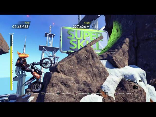 Trials Fusion - Ice Climb - World Record (286.216m)