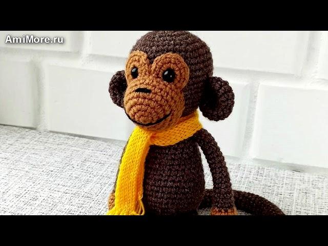 Амигуруми: схема Обезьянка. Игрушки вязаные крючком - Free crochet patterns.