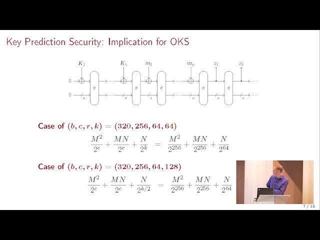 Key Prediction Security of Keyed Sponges