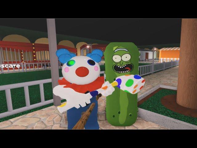 ROBLOX PIGGY CLOWNY  +  PICKLE RICK JUMPSCARE