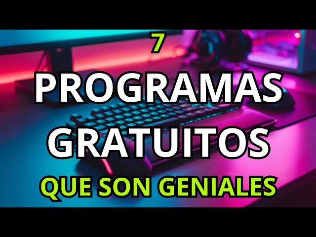 7 Programas Gratuitos que son Absolutamente Increíbles (NO PATROCINADO) 2024