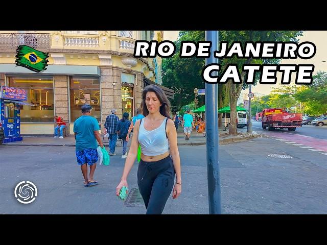 Walking in RIO DE JANEIRO STREETS: Rua do Catete e Museu da República  Brazil | 2024 【 4K UHD 】