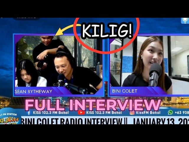 BINI COLET FULL INTERVIEW at KISS FM BOHOL 2025